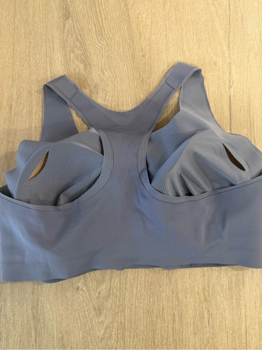 Soma Bliss Performance Racerback Bra XL Slate Blue Gray Wireless Padded - Picture 5 of 6